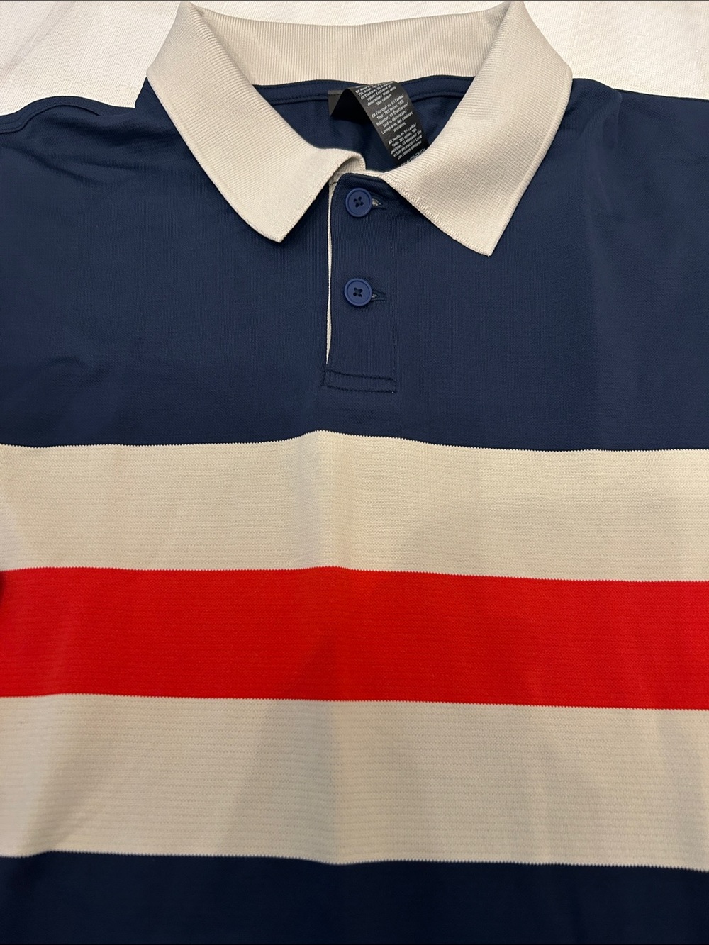 Lululemon Men's Striped Polo Shirt -metal vent tech relaxed BNWT XL